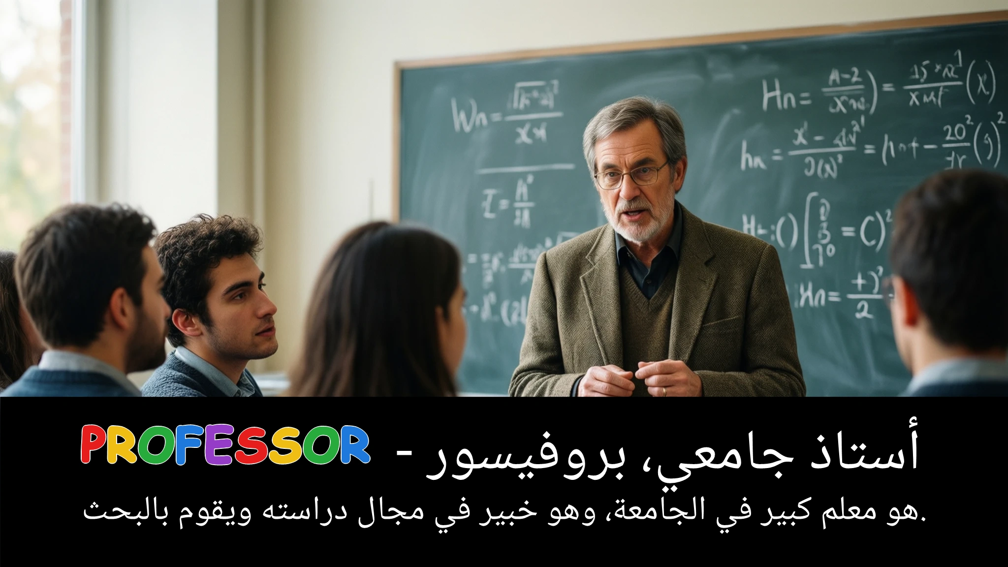 Arabic Illustration for professor